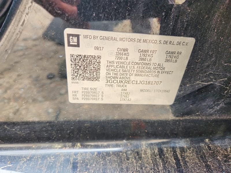 2018 CHEVROLET SILVERADO K1500 LT 12