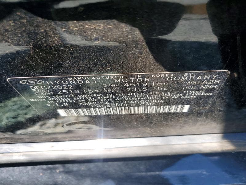 2023 HYUNDAI SONATA HYBRID LIMITED LIMITED 12