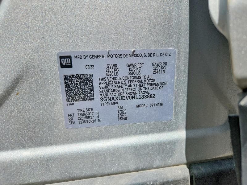 2022 CHEVROLET EQUINOX LT 13