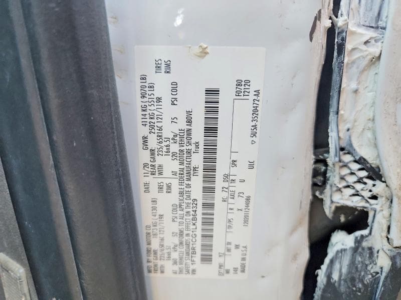 2020 FORD TRANSIT T-250 T-250 14