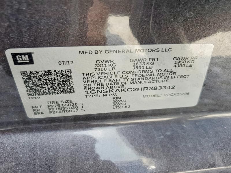 2017 CHEVROLET TAHOE K1500 LS K1500 LS 13