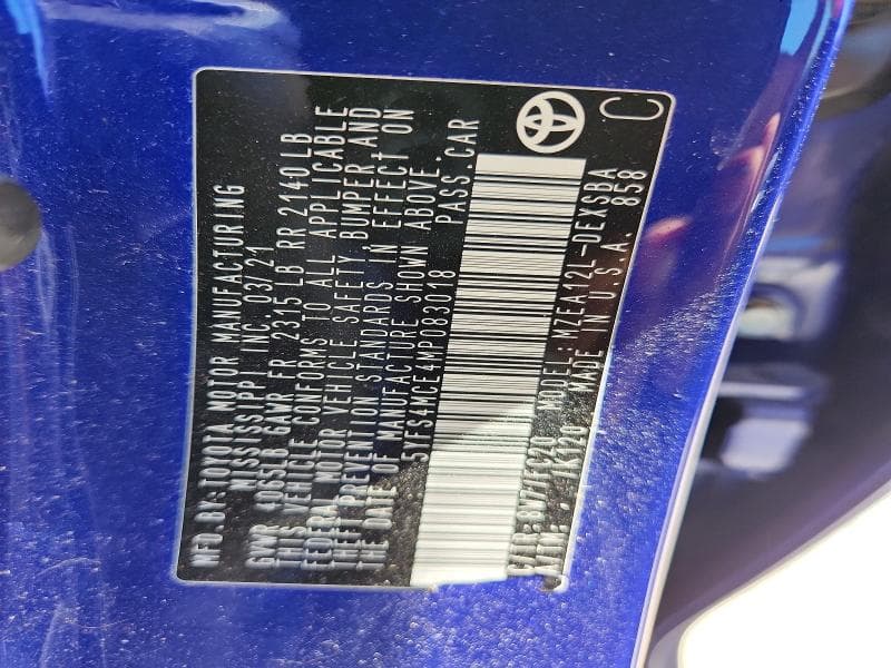 2021 TOYOTA COROLLA SE 13