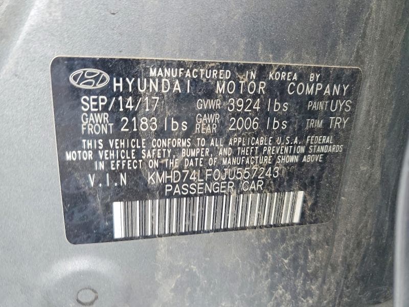 2018 HYUNDAI ELANTRA SE 12