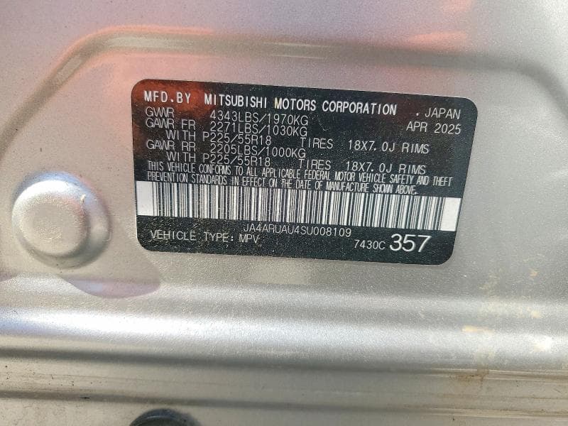 2025 MITSUBISHI OUTLANDER SPORT S 13