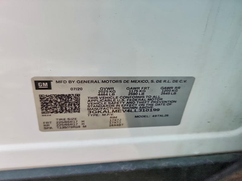 2020 GMC TERRAIN SLE 13