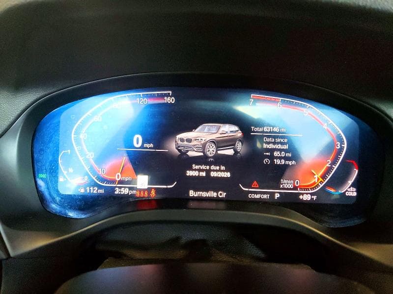 2020 BMW X3 XDRIVE30I XDRIVE30I 9
