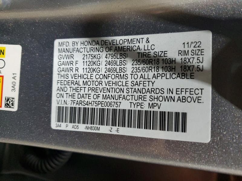 2023 HONDA CR-V EXL 13