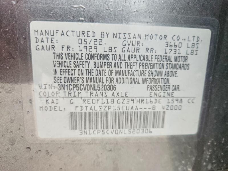 2022 NISSAN KICKS SV 13