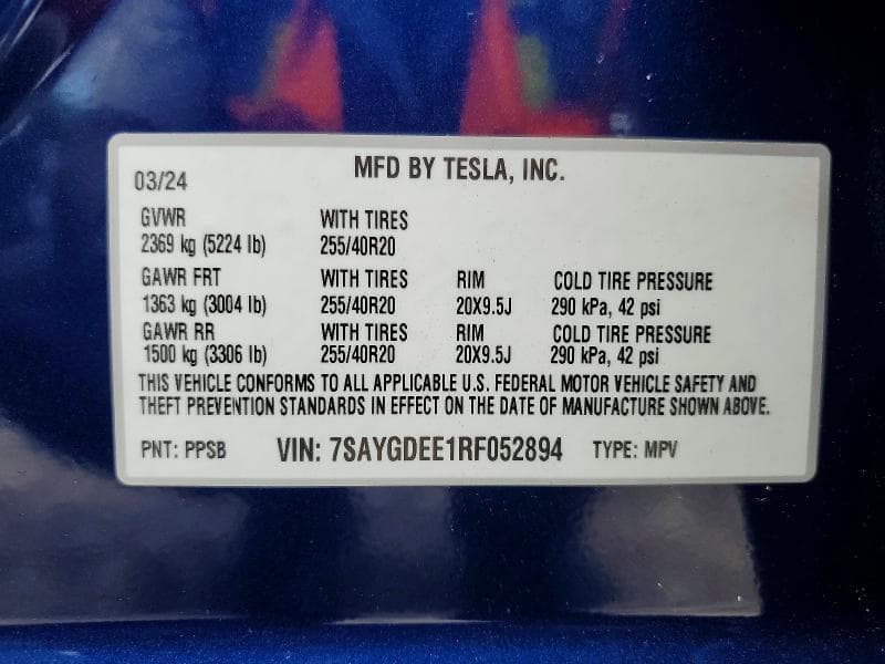 2024 TESLA MODEL Y 14