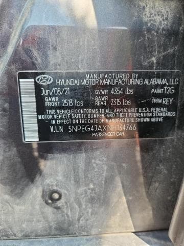 2022 HYUNDAI SONATA SE SE 12