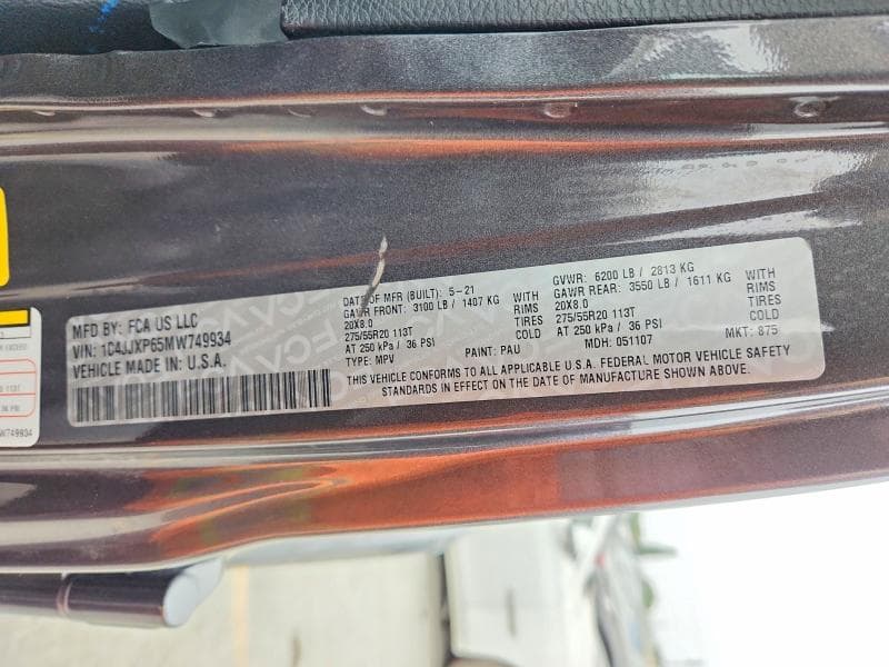 2021 JEEP WRANGLER UNLIMITED SAHARA 4XE SAHARA 4XE 13