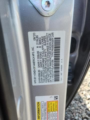 2020 HONDA ACCORD LX 12