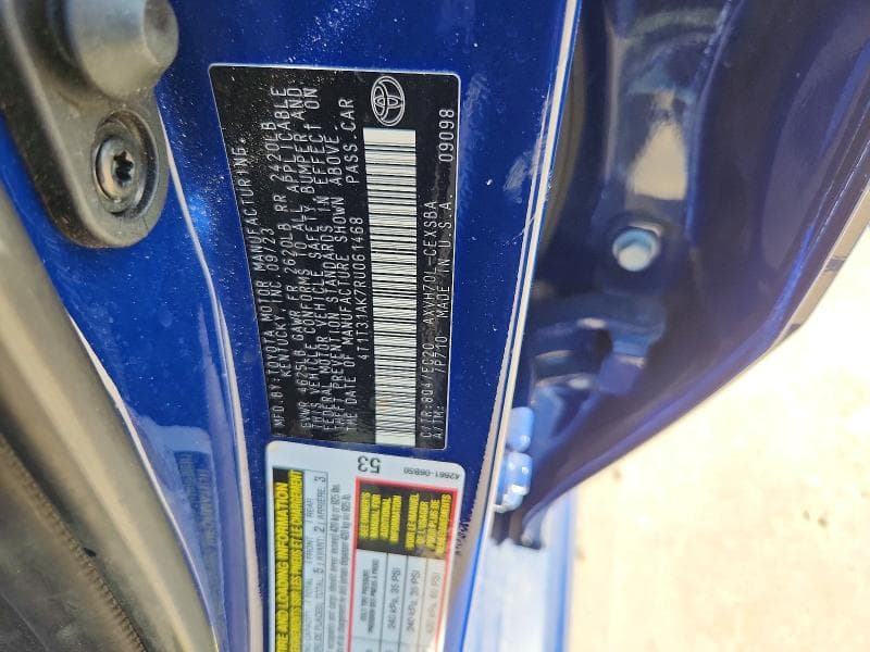 2024 TOYOTA CAMRY HYBRID SE NIGHTSHADE 12