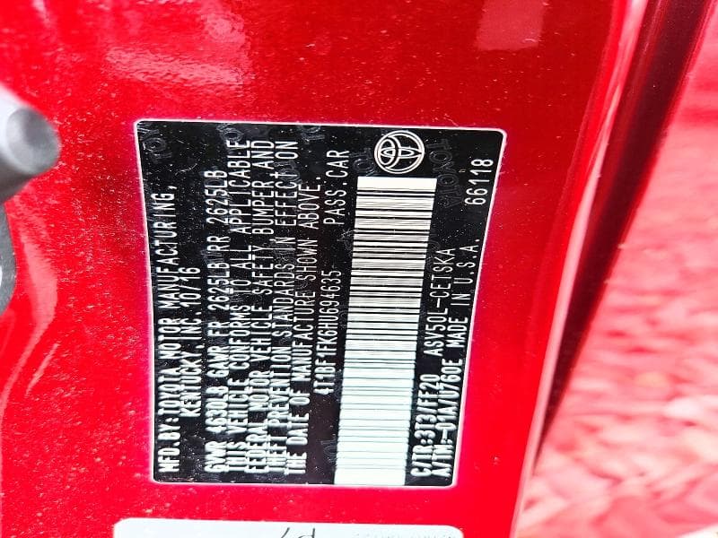 2017 TOYOTA CAMRY SE SE 12