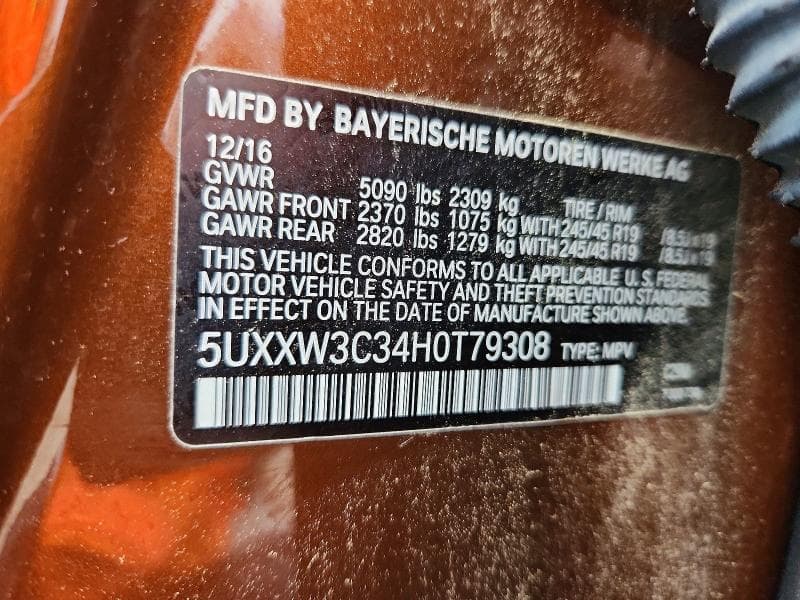 2017 BMW X4 XDRIVE28I 14