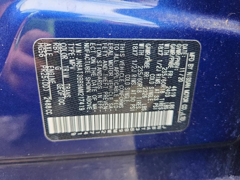 2021 NISSAN ROGUE SV 13