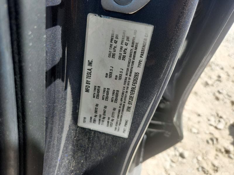2020 TESLA MODEL 3 12