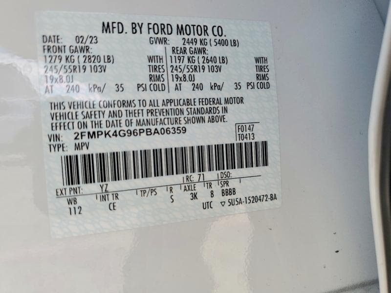 2023 FORD EDGE SE 13