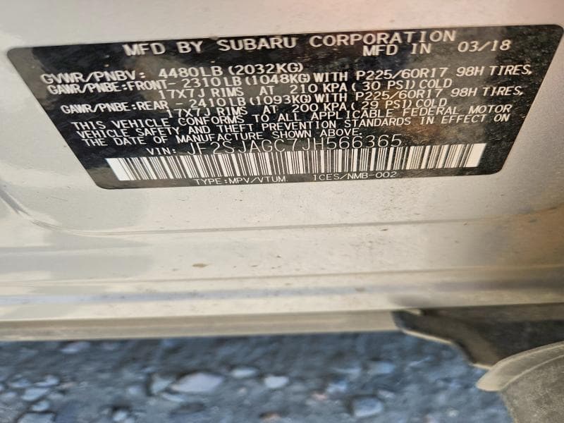 2018 SUBARU FORESTER 2.5I PREMIUM 13