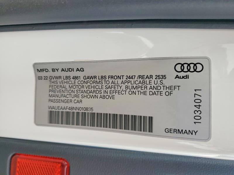 2022 AUDI A4 PREMIUM PLUS 45 12