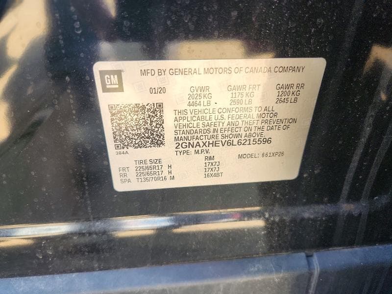 2020 CHEVROLET EQUINOX LS 12
