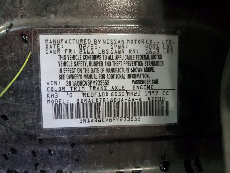 2023 NISSAN SENTRA SV 13