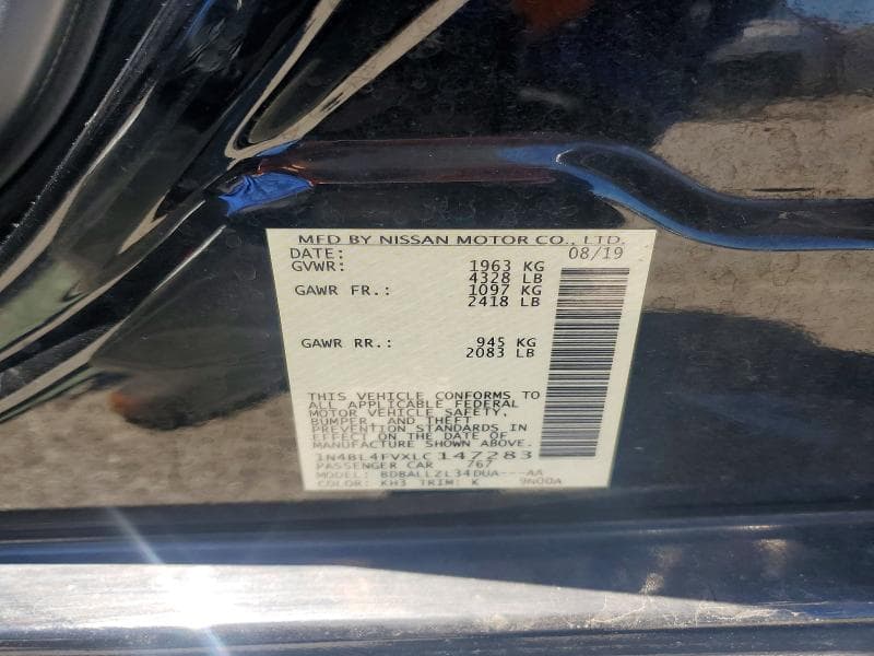2020 NISSAN ALTIMA PLATINUM 12