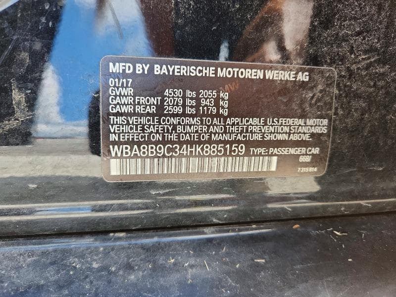2017 BMW 330 I I 12