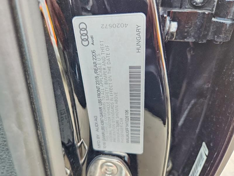 2017 AUDI A3 PREMIUM PREMIUM 12