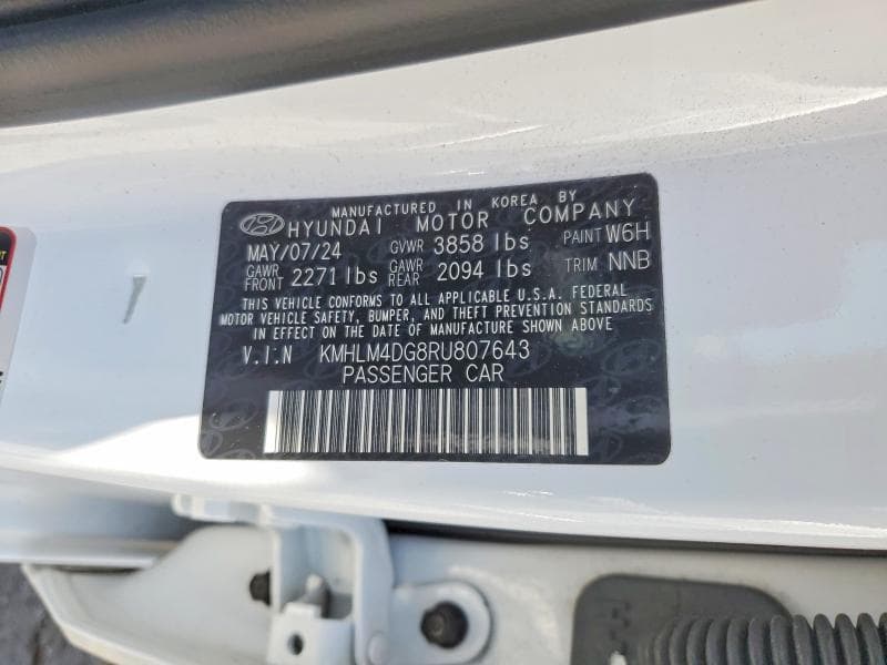2024 HYUNDAI ELANTRA SEL SEL 12