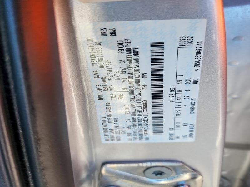 2018 FORD ESCAPE SE 12