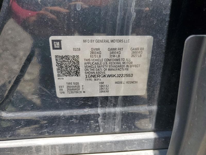2019 CHEVROLET TRAVERSE LT 14