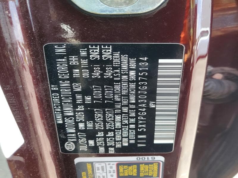 2018 KIA SORENTO LX 13