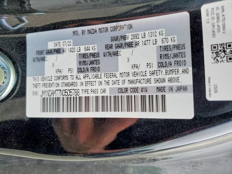 2022 MAZDA MX-5 MIATA GRAND TOURING 13
