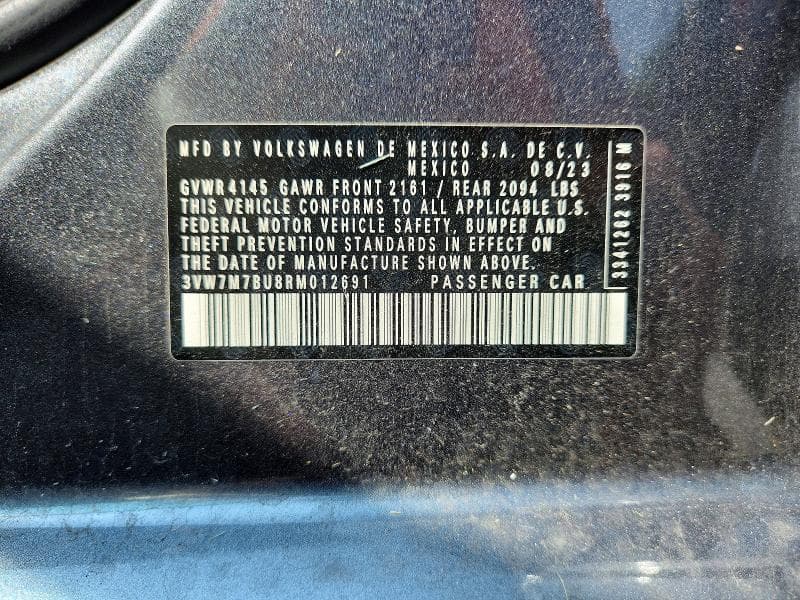 2024 VOLKSWAGEN JETTA SE SE 12