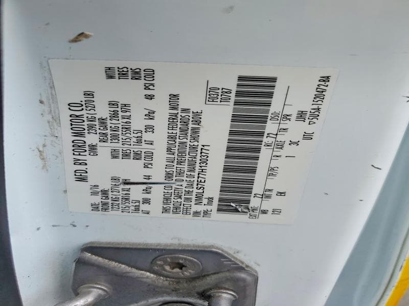 2017 FORD TRANSIT CONNECT XL CARGO TITANIUM 13