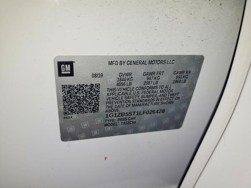 2020 CHEVROLET MALIBU LS 12
