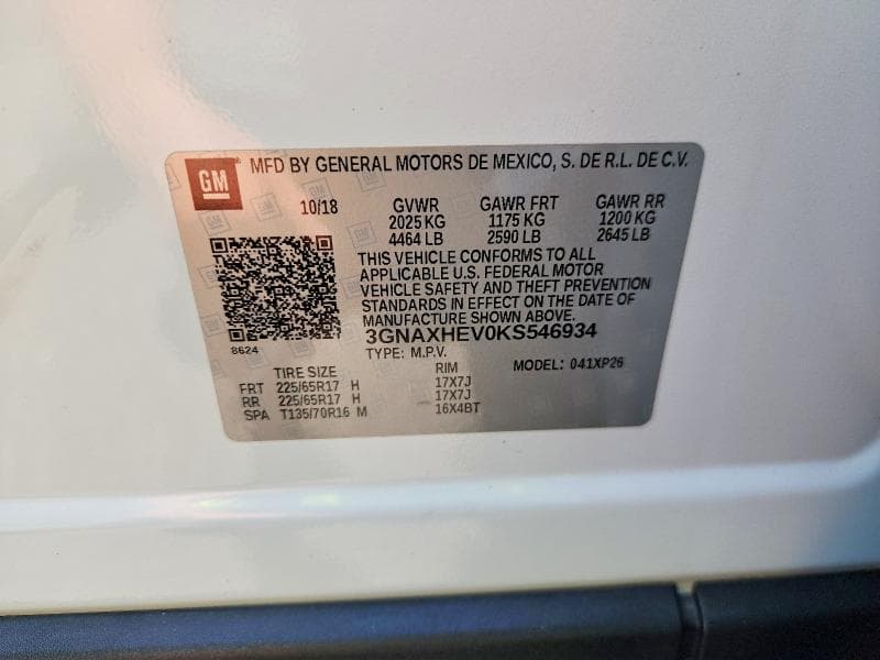 2019 CHEVROLET EQUINOX LS 13