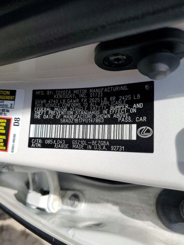 2023 LEXUS ES 350 BASE 13