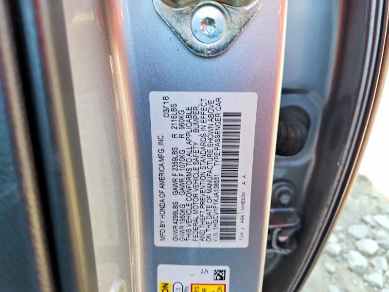 2018 HONDA ACCORD LX 12