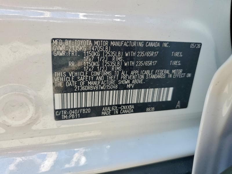 2026 TOYOTA RAV4 LE 12