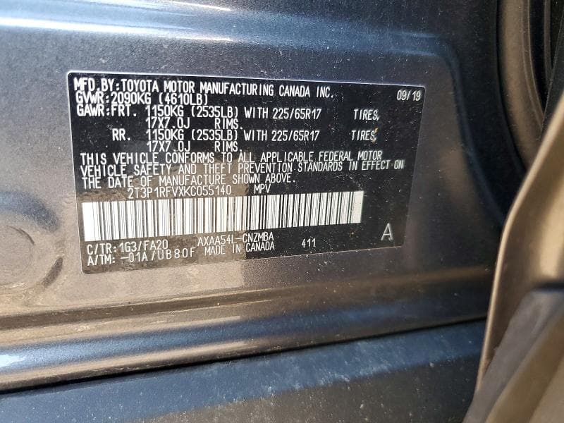 2019 TOYOTA RAV4 13