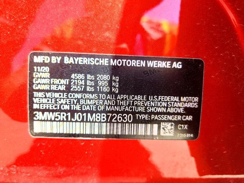2021 BMW 330I 12