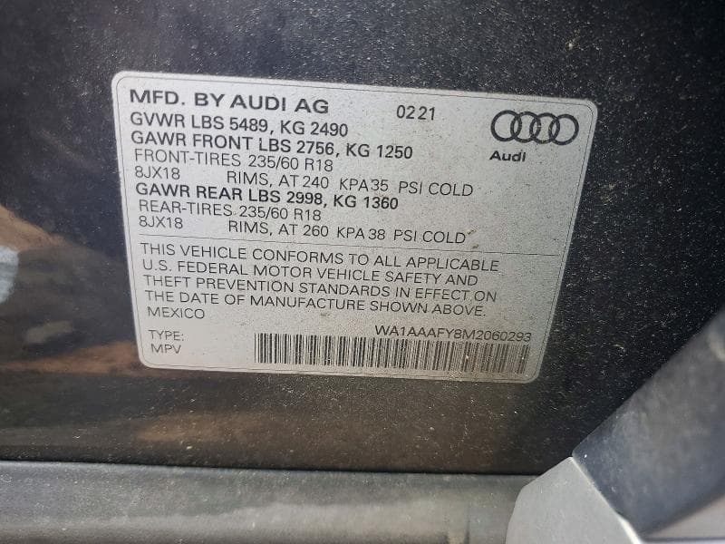2021 AUDI Q5 PREMIUM 13