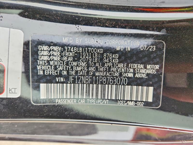 2023 TOYOTA GR 86 PREMIUM 12