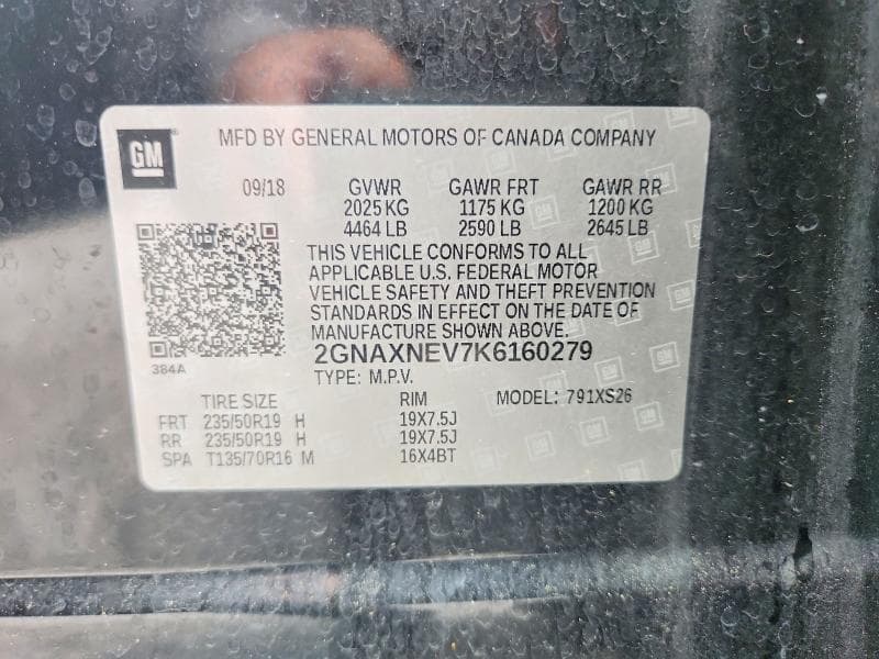2019 CHEVROLET EQUINOX PREMIER 13