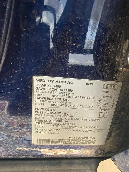 2022 AUDI Q5 KOMFORT 45 KOMFORT 45 10