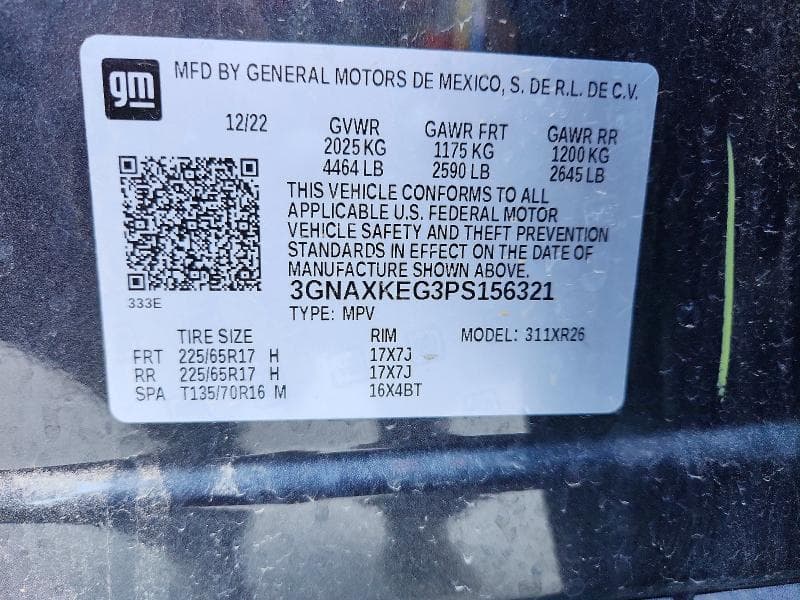 2023 CHEVROLET EQUINOX LT 12