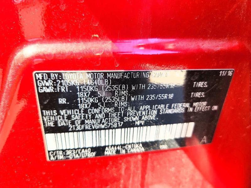 2017 TOYOTA RAV4 LIMITED 13