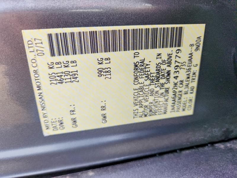 2017 NISSAN MAXIMA 3.5 SL 13